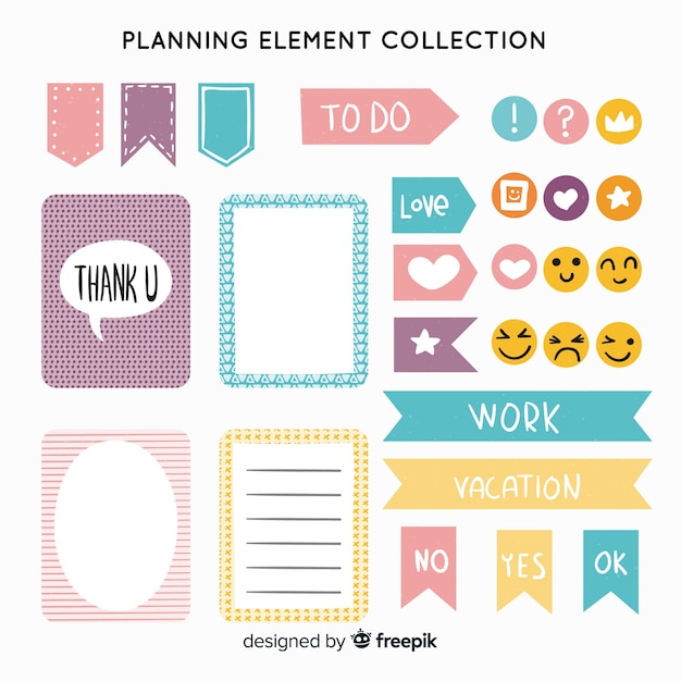 Planning elements set