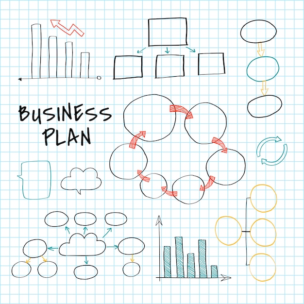 Free Vector planning a new business