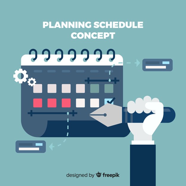 Planning schedule template