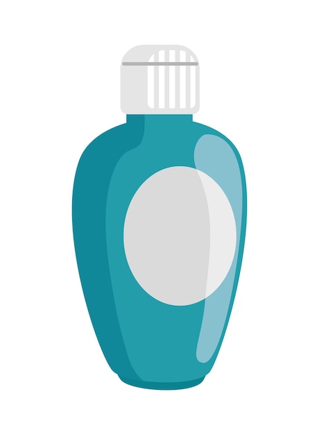 Free Vector plastic bottle for skincare icon isolated