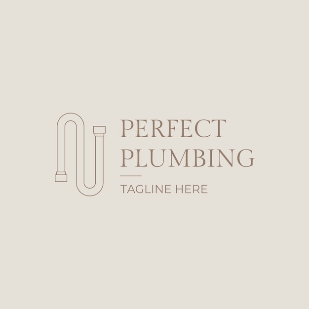 Free Vector plumbing  logo template design