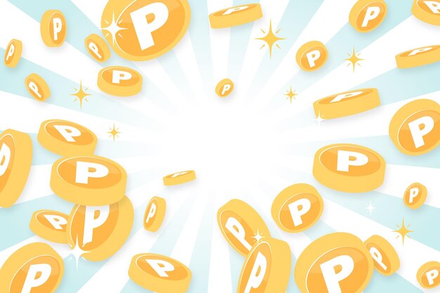 Point coins background