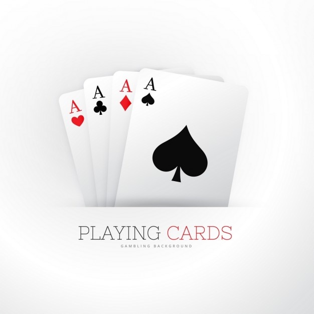 Free vector poker cards background