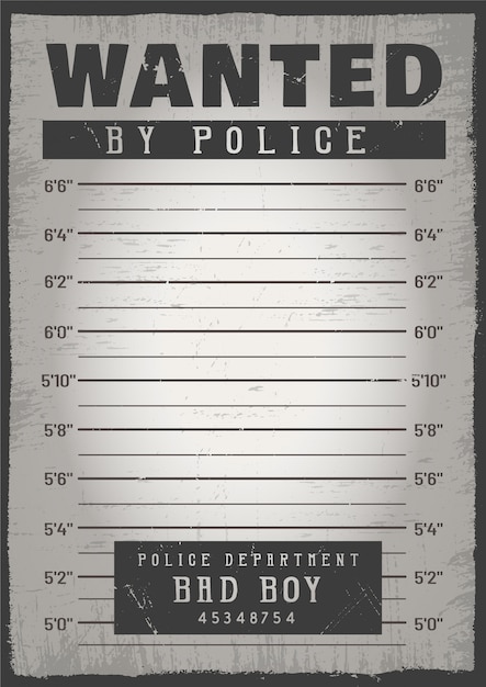 Free Vector police mugshot background