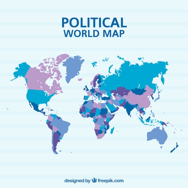 Political world map