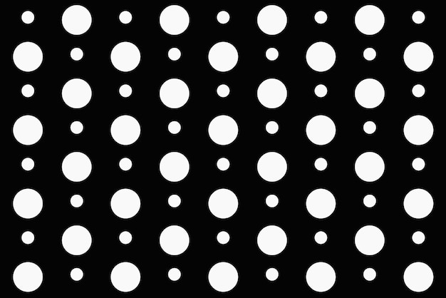 Free Vector polka dot pattern background, black cute design vector