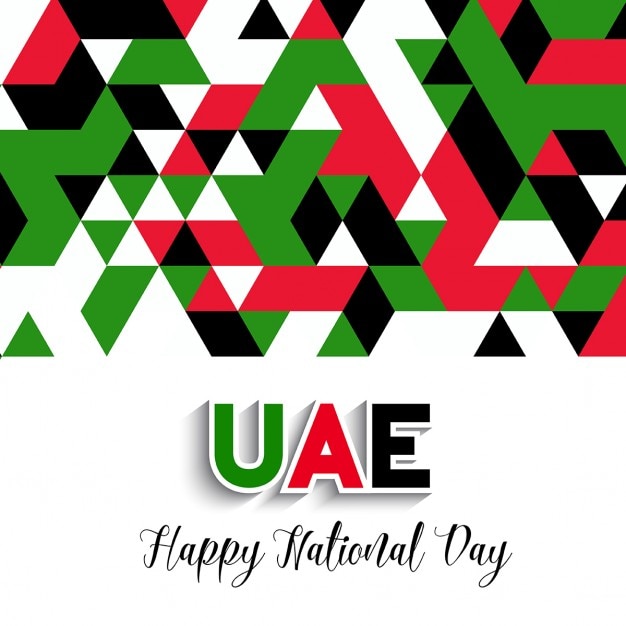 Free Vector polygonal background, united arab emirates