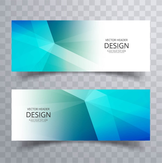 Polygonal banners