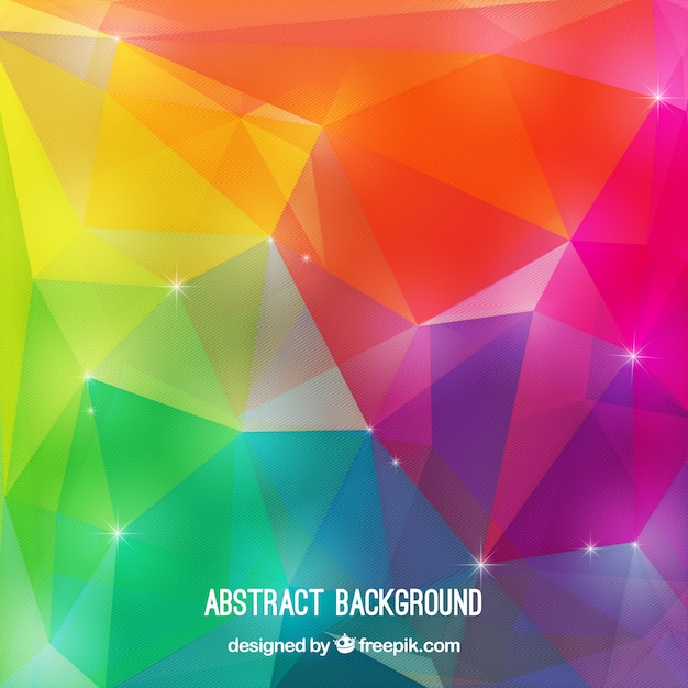 Free Vector polygonal bright colorful background