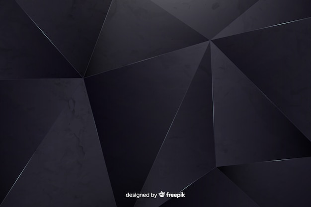 Polygonal dark background