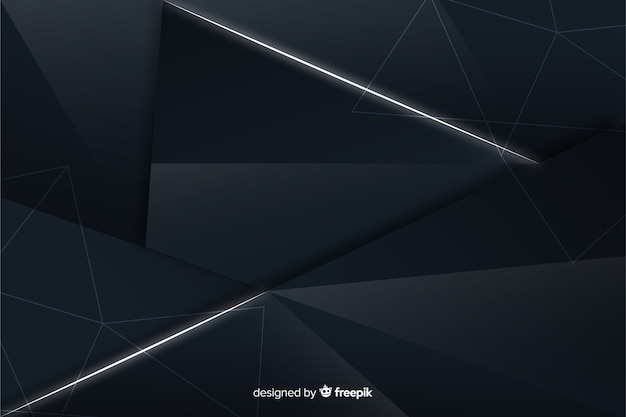 Polygonal dark background