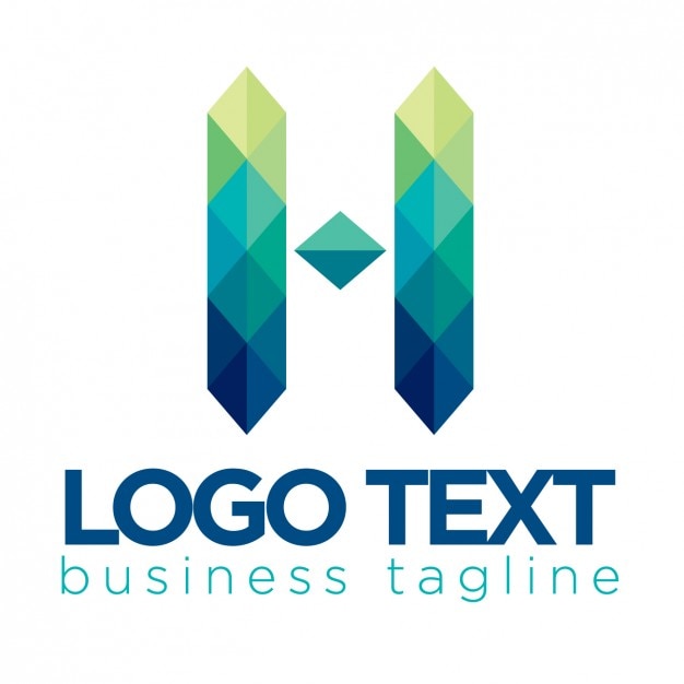 Free Vector polygonal logo template