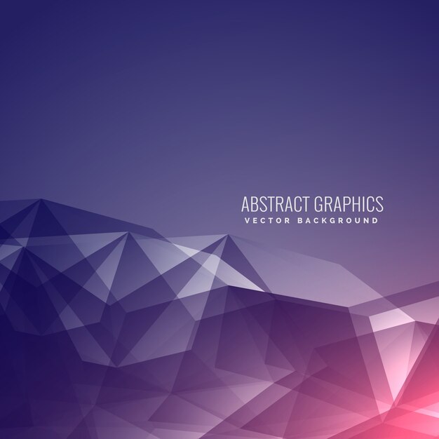 Polygonal modern background in purple