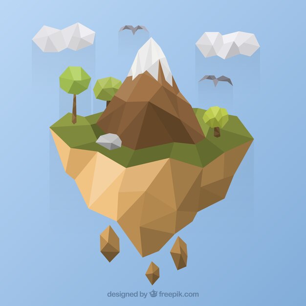 Polygonal mountain