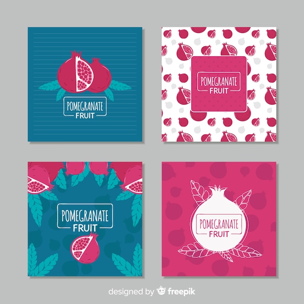 Pomegranate card collection