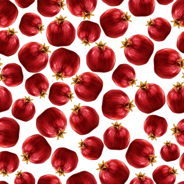 Free Vector pomegranate seamless pattern