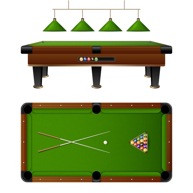 Pool Billiard Table And Furniture Set