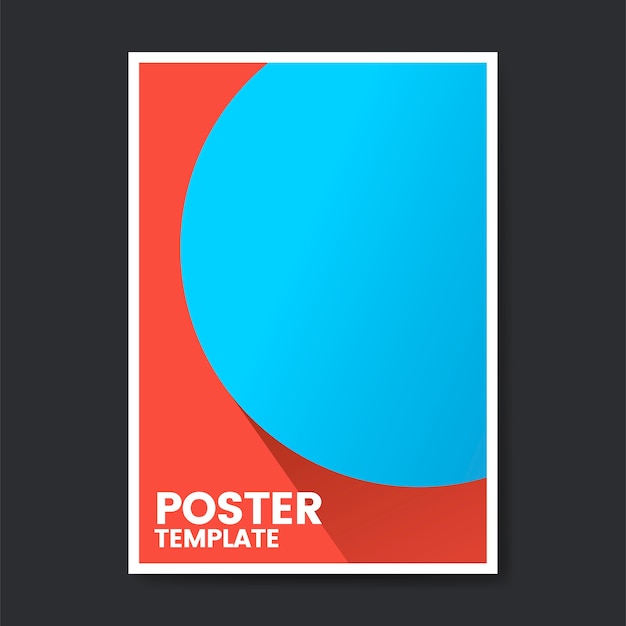 Free vector pop color poster template design