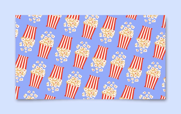 Free vector popcorn  desktop wallpaper design