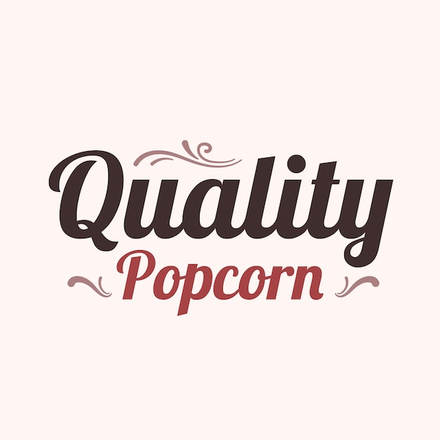 Popcorn logo template design