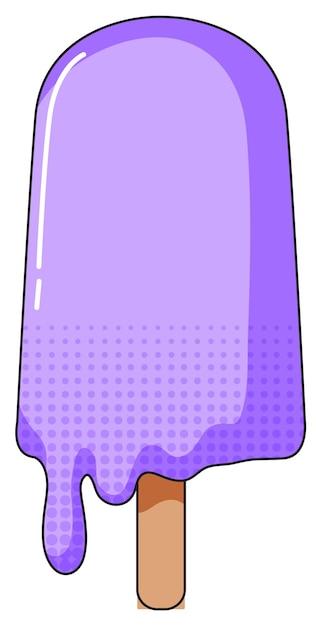 Free Vector popsicle in purple color