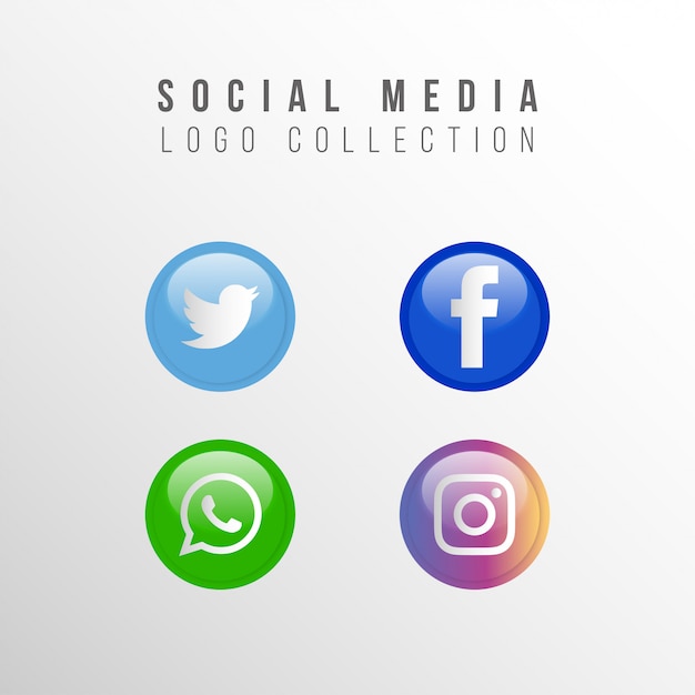 Popular Social Media logo collection