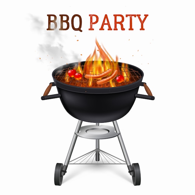 Portable Barbecue Grill Illustration 