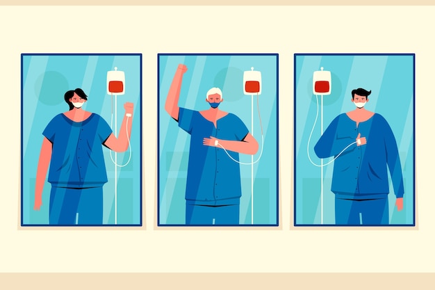 Positive patients fighting the covid-19