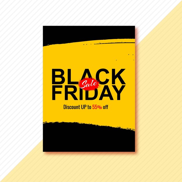 Poster for black friday brochure design