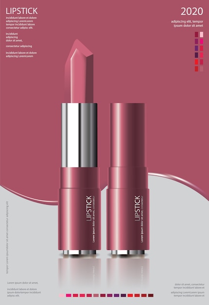 Poster Cosmetic Lipstick advert