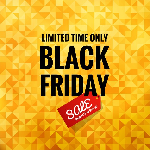 Poster sale of black friday for geometric background