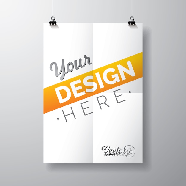 Poster template design