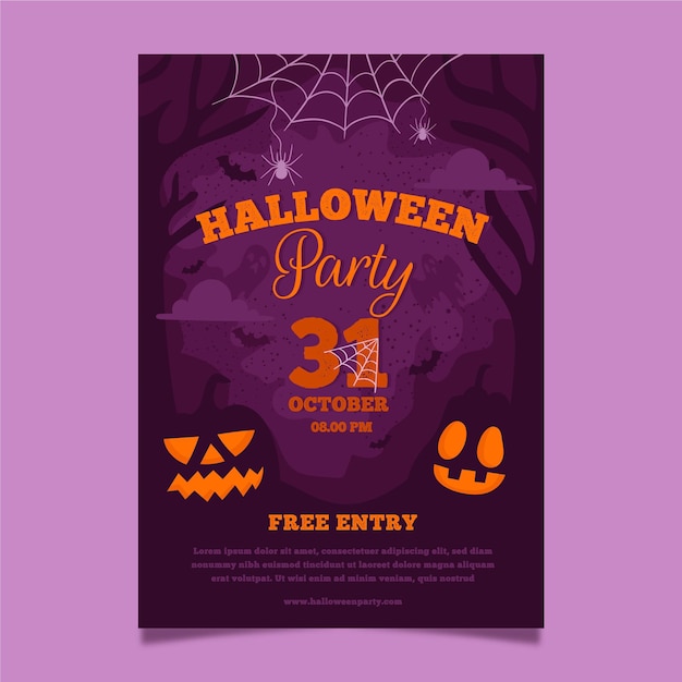 Poster template for halloween event