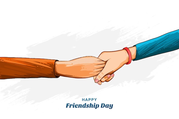 Free Vector a poster with a cartoon image of friendship day