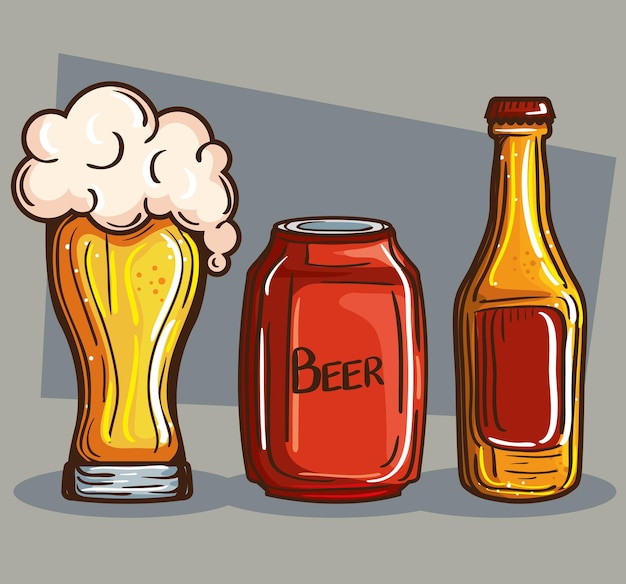 poster with three different beers