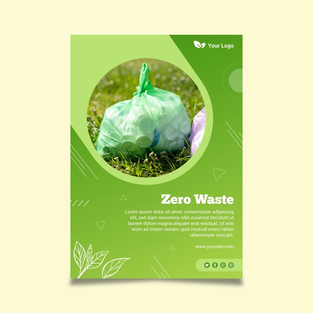 Poster zero waste template