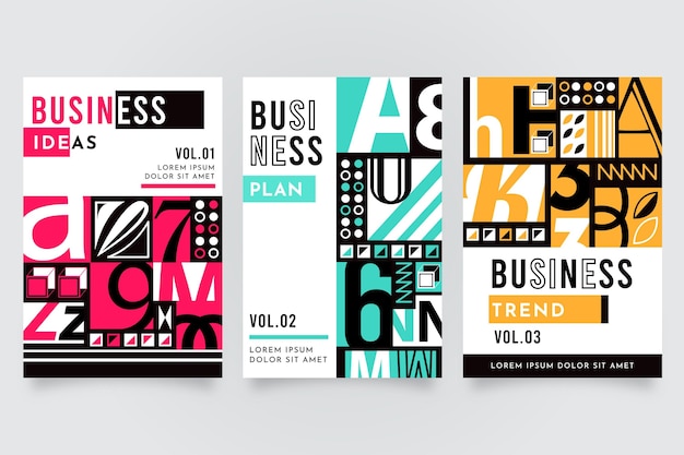 Postmodern business cover set