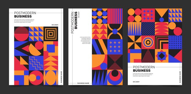 Postmodern business cover set