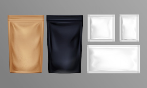 pouch foil paper bags set