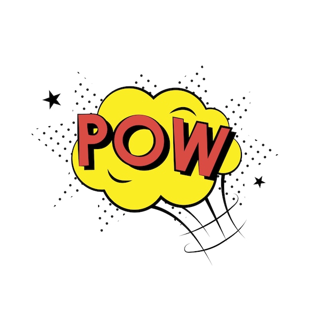 pow comic style 