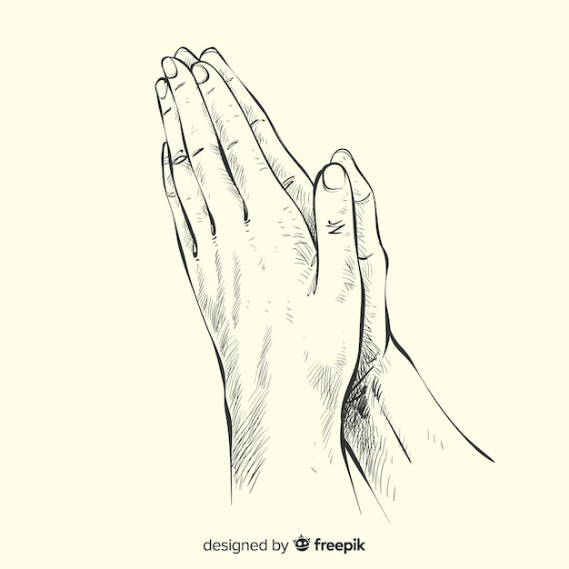 Praying hands background