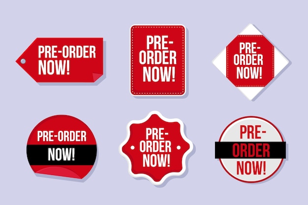 Pre-order badge collection