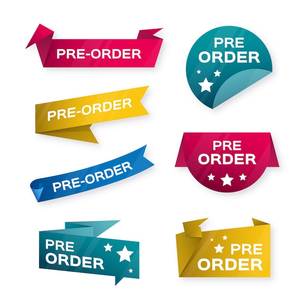 Pre-order badges collection