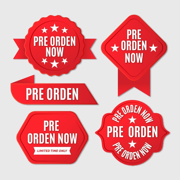 Pre-order badges collection