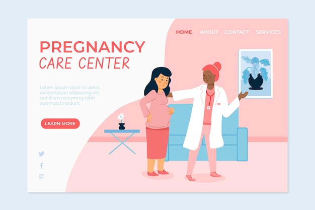 Pregnancy consultation - landing page