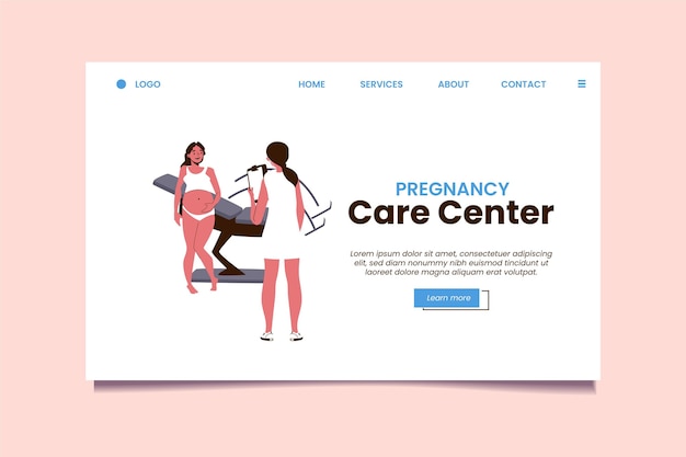 Pregnancy consultation - landing page