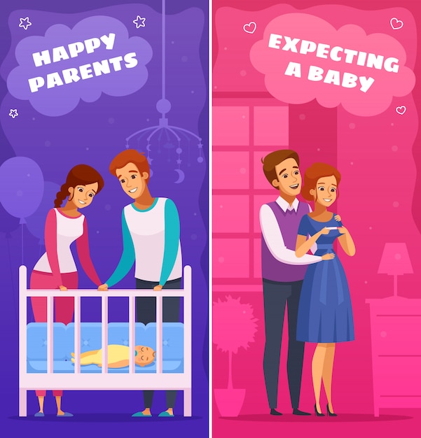 Pregnancy Newborn Cartoon illustration