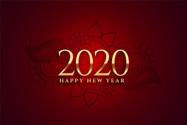 Premium 2020 golden happy new year 