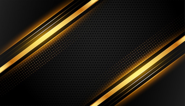 Premium black and gold lines abstract