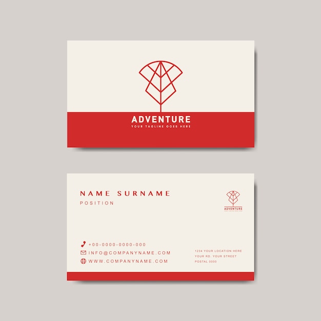 Premium business card design mockup